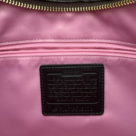 Coach Signature Canvas Handbag - Picture 4 of 5